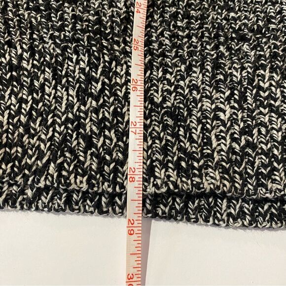 Charter Club Black/White Short Sleeve Button Front Knit Long Line Cardigan Med. - Picture 10 of 12